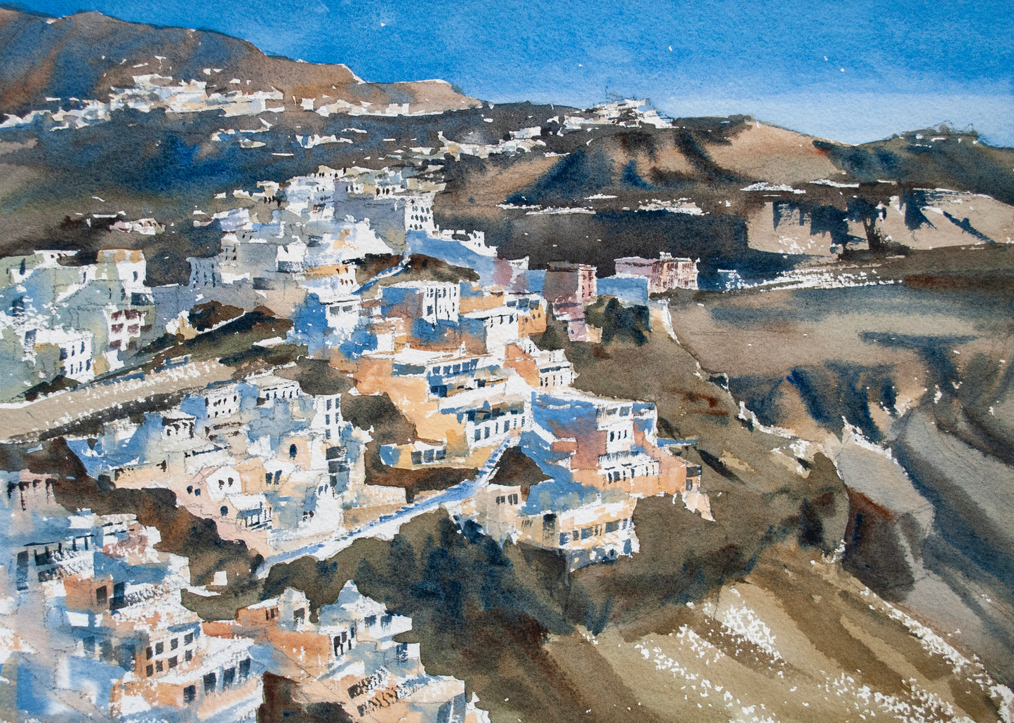 Aegean Sun No. 17 - Original watercolor painting