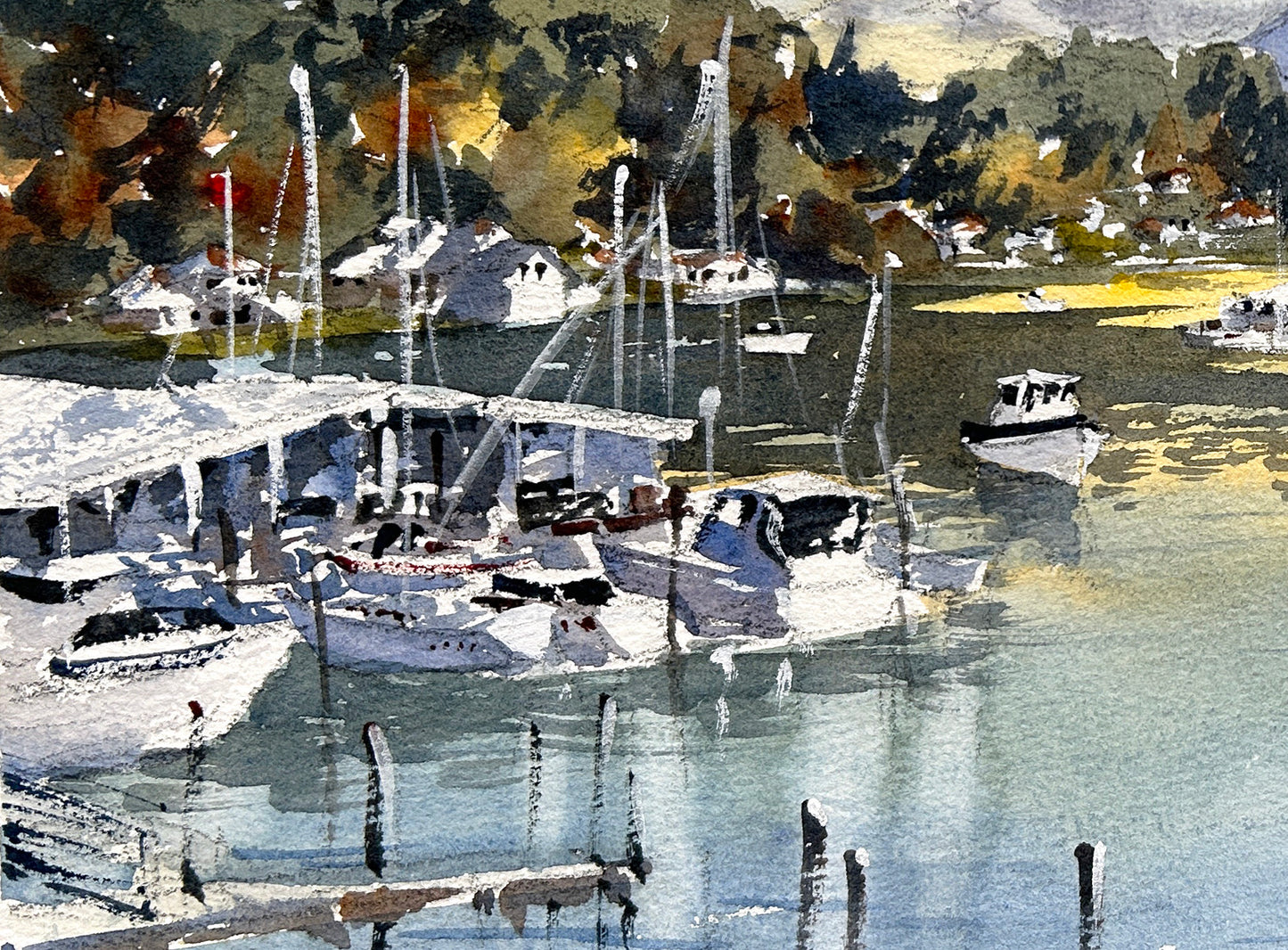 Bright Fall Day at Gig Harbor - Limited edition print