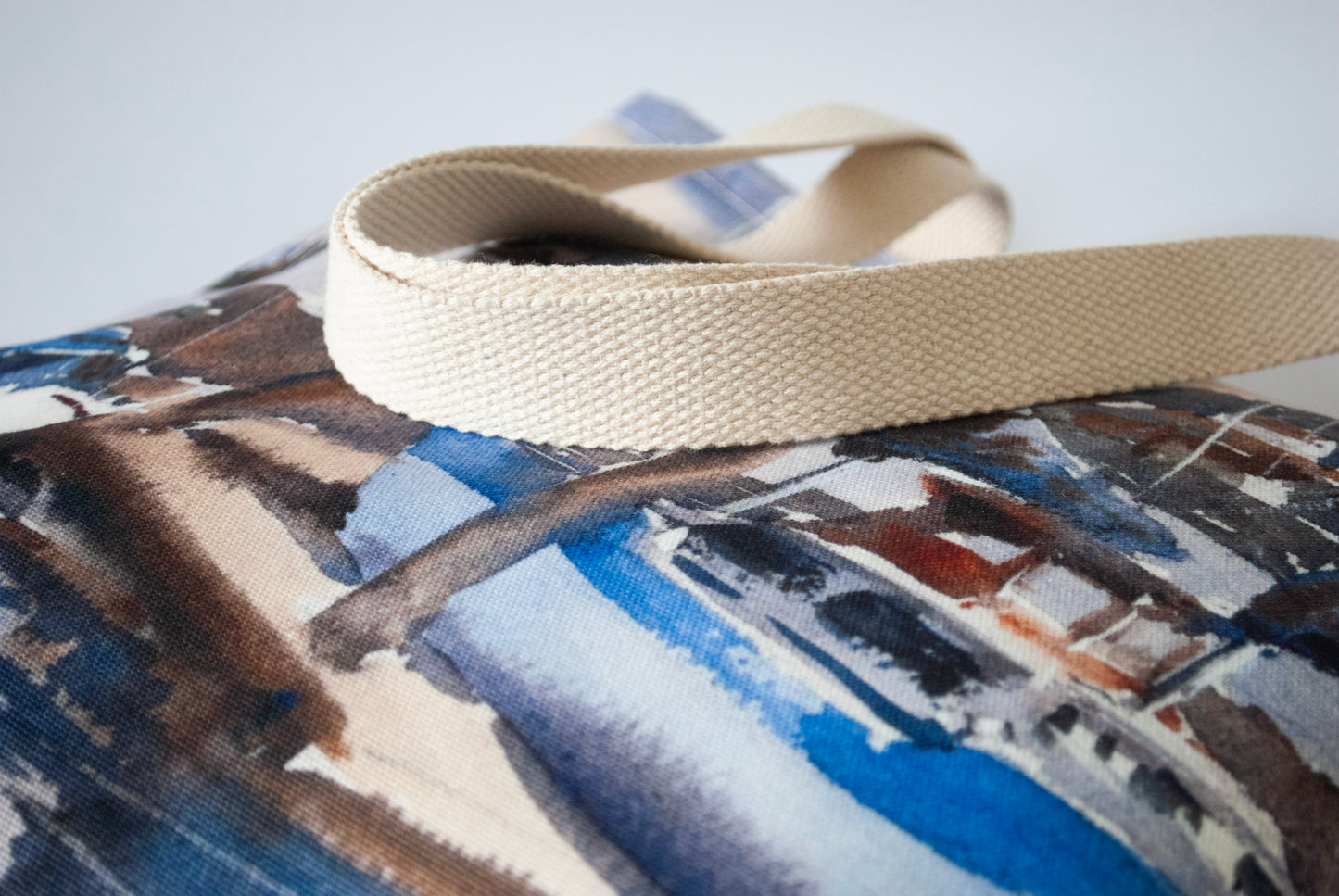 "Mt. Rainier" Large canvas tote