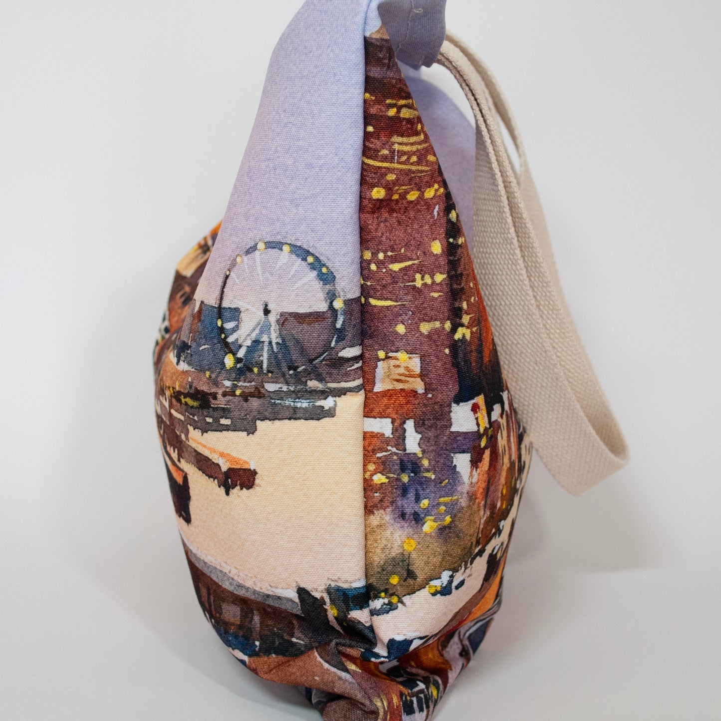 "Sunset over Seattle" Large canvas tote