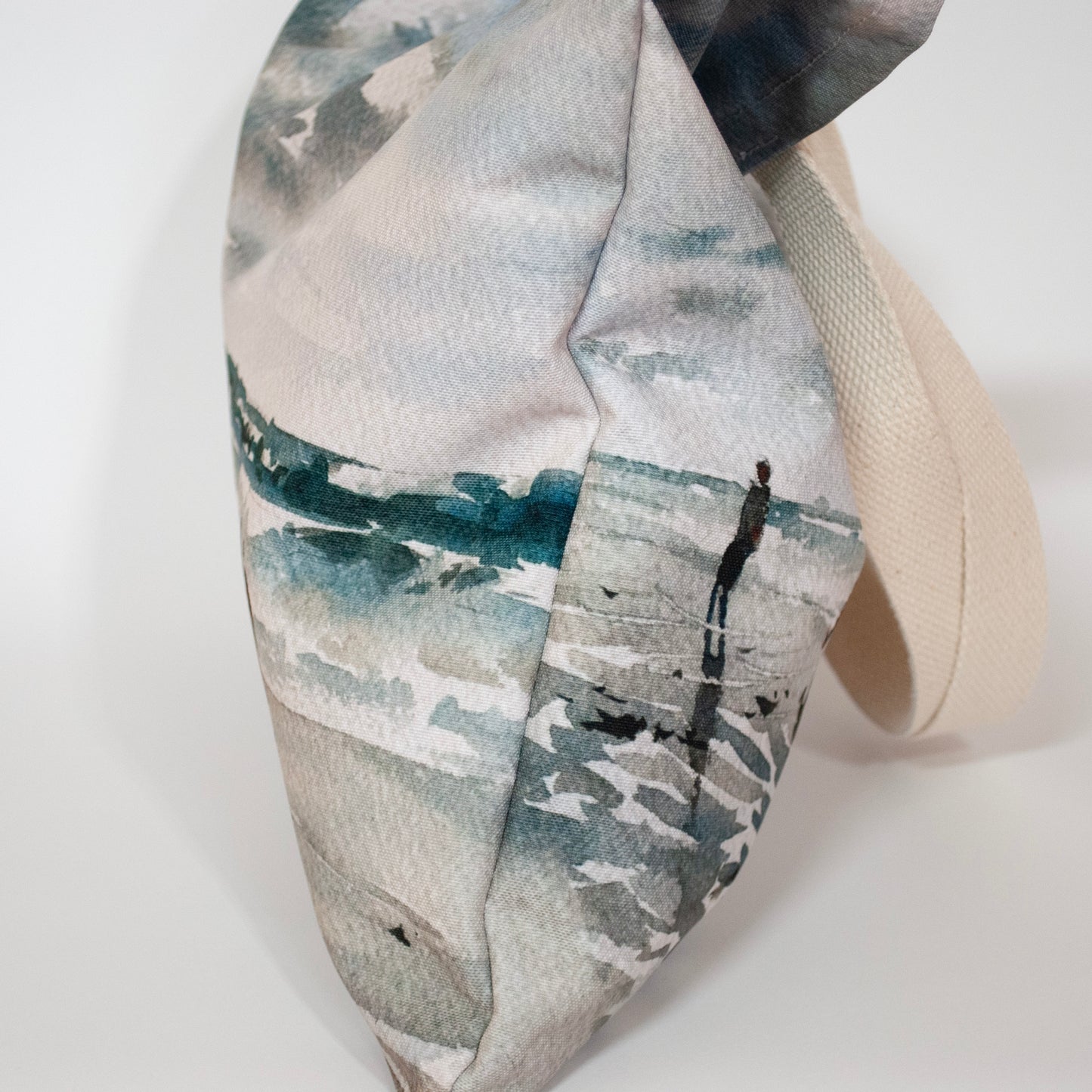 "Ocean Shores" Large canvas tote