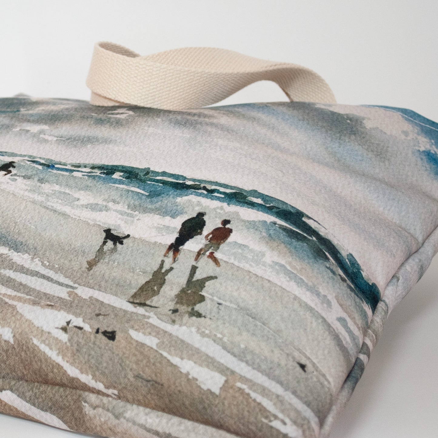 "Ocean Shores" Large canvas tote