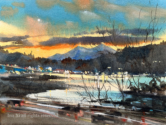 Sunset near Gorst - Limited edition fine art print