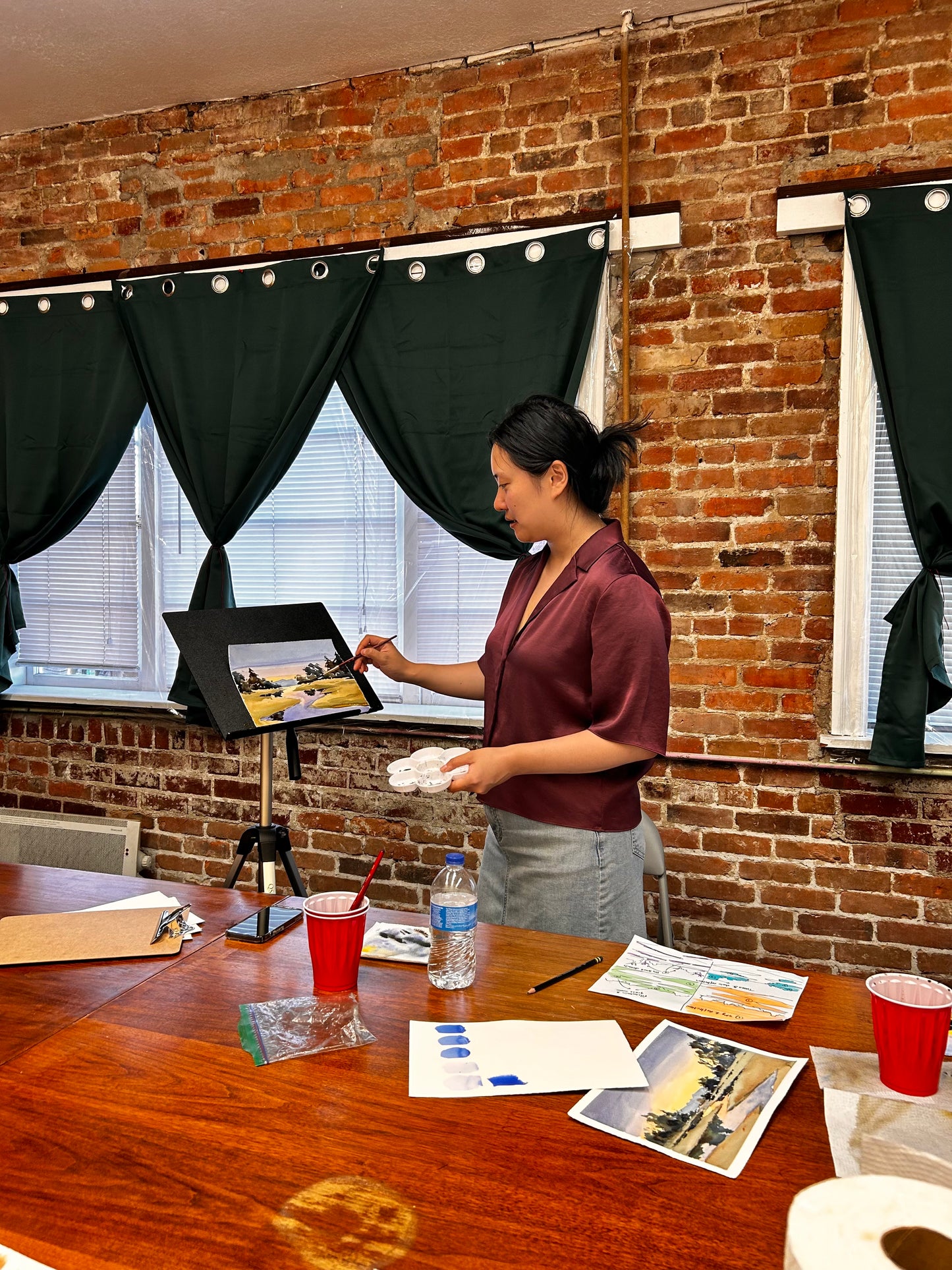 4/1 -"Sunset dock" intermediary watercolor class at Revival PNW