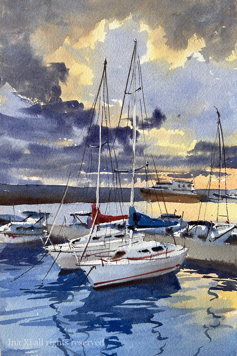 Harbor boats - Limited Edition Prints