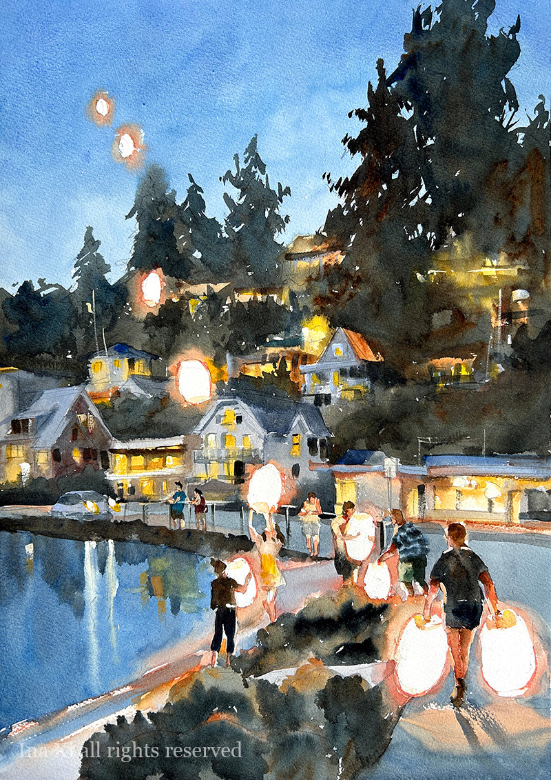 Making Wishes at Port Orchard Waterfront - Limited edition fine art print