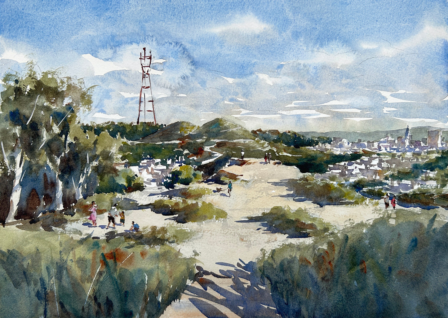 Mt. Davison Overlooking Twin Peaks and Mt. Sutro - Limited edition print