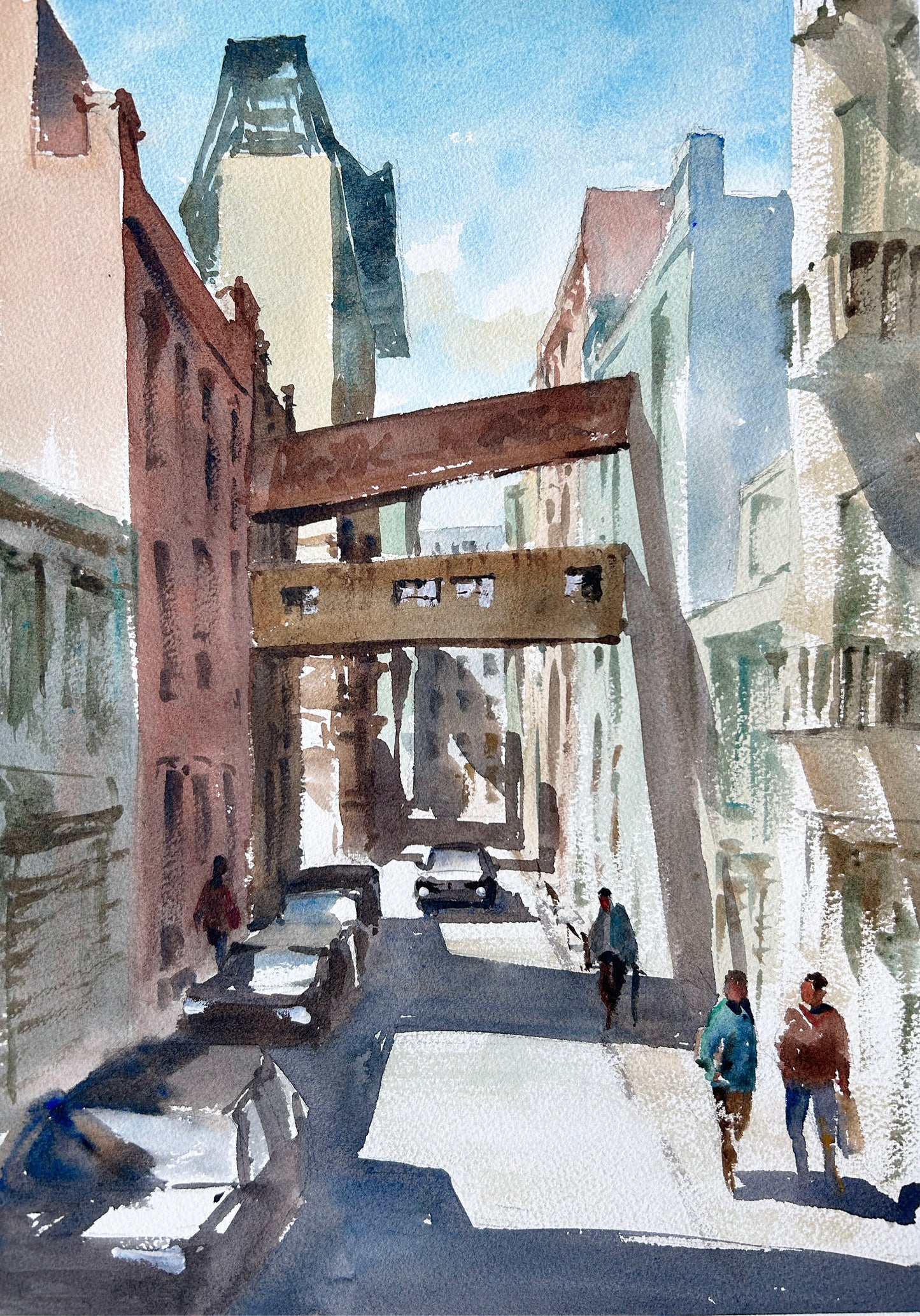 SoMa Alley with Skybridge - Limited edition print