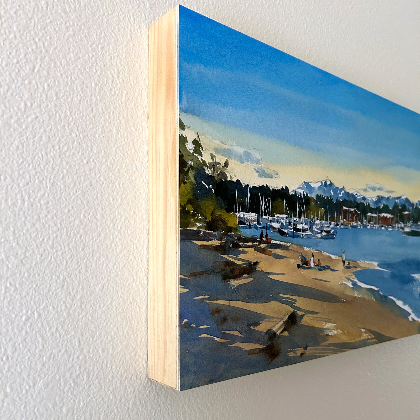 Eagle Harbor Panorama - Original watercolor painting
