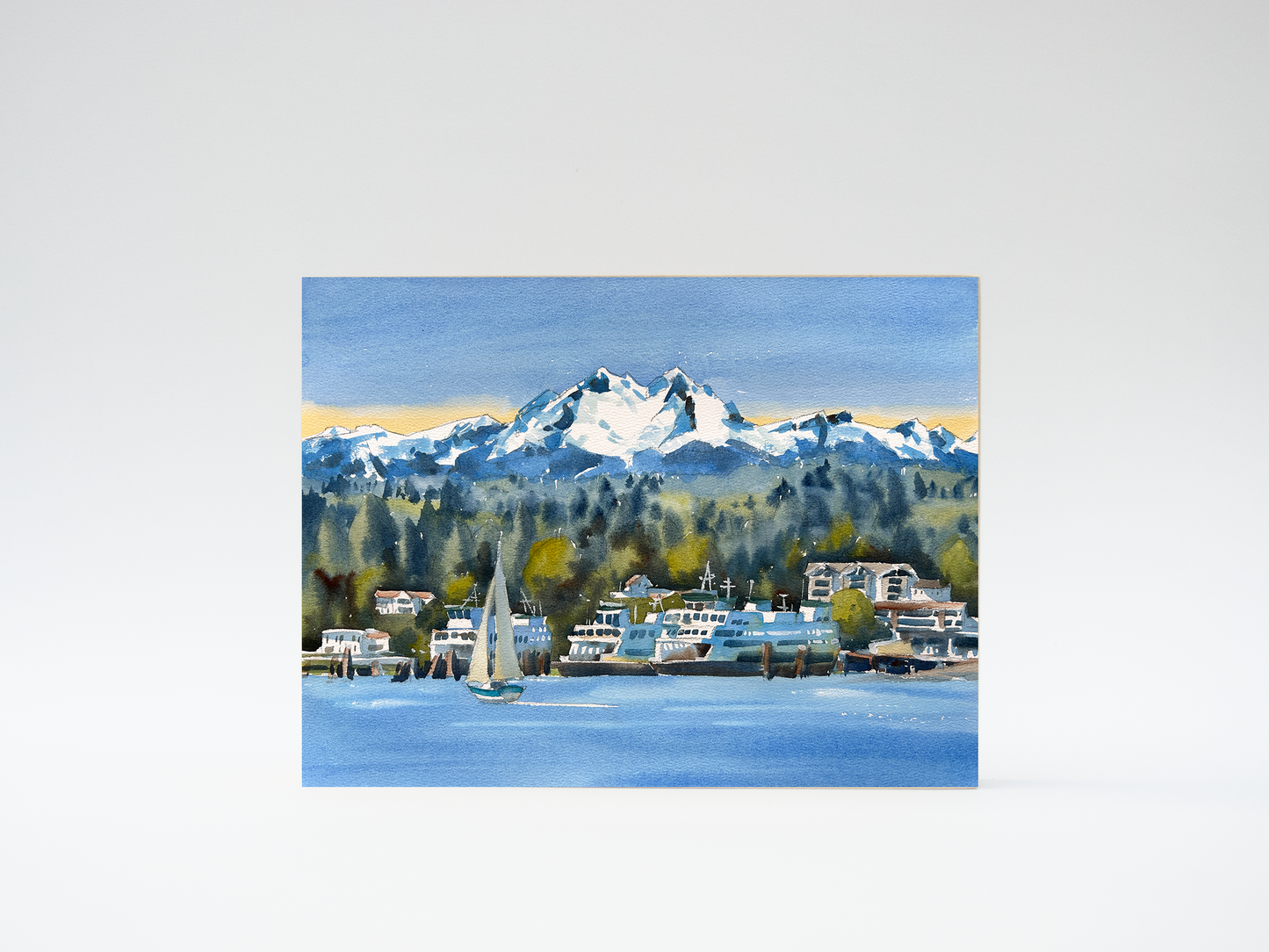 "Clear Morning in Winslow" woodblock wall art