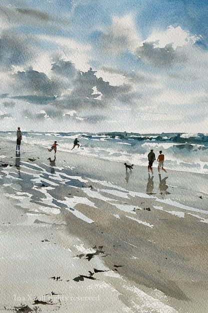 Ocean Shores beach after the storm