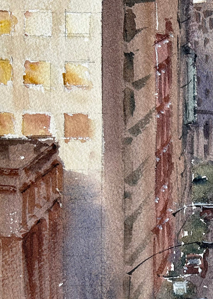 Nob Hill overlooking Market Street - Limited edition art print