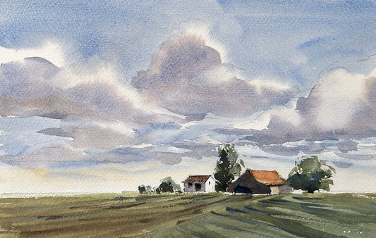 9/4 - "Open Field" beginner watercolor workshop in Port Orchard, WA