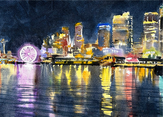 Good Night Seattle - Limited edition fine art print