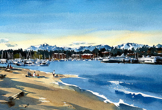 Beach Day at Pritchard Park - Limited edition print