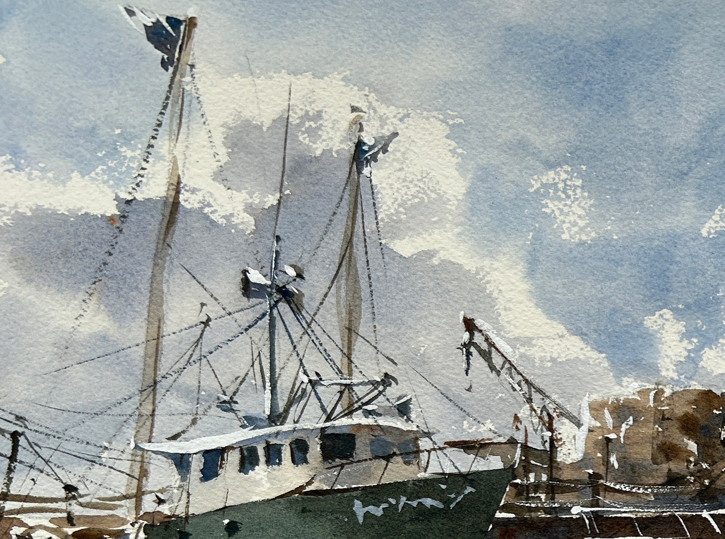 Fishing boats at Rockland Harbor - Limited edition print