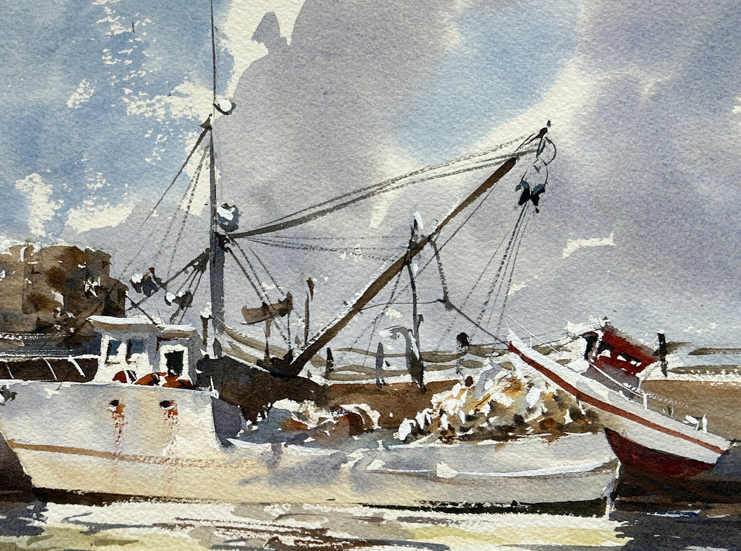 Fishing boats at Rockland Harbor - Limited edition print