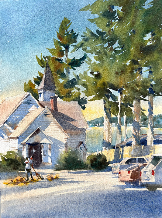 Fox Island Chapel on a Sunny Day