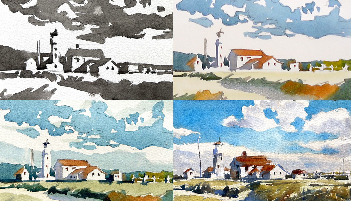 Oct 10-11, 5-Step Process Watercolor Mastery Workshop