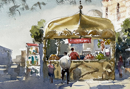 Fruit stand near Hagia Sophia