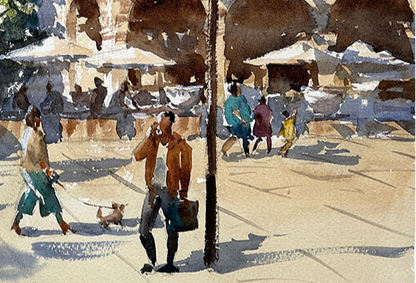 Fruit stand near Hagia Sophia