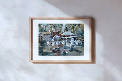 Gig Harbor Boatyard - Limited edition print