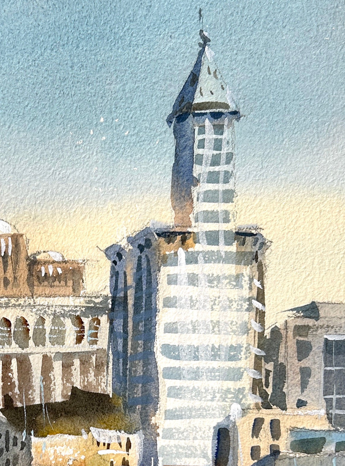 Good Morning Seattle - Original watercolor painting