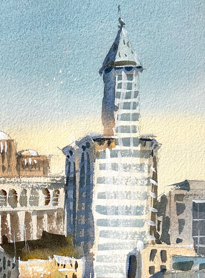 Good Morning Seattle - Original watercolor painting