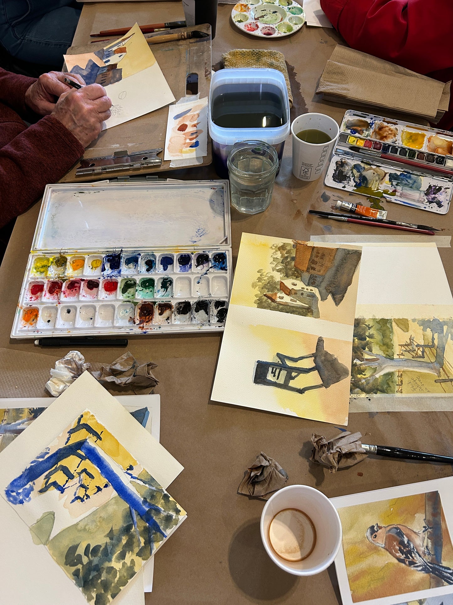 Sep 17 - Beginner watercolor workshop at Gathered by Josephine's