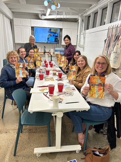 5/27 - "Sunset Sailing" watercolor class at Local Whimsy, Gig Harbor