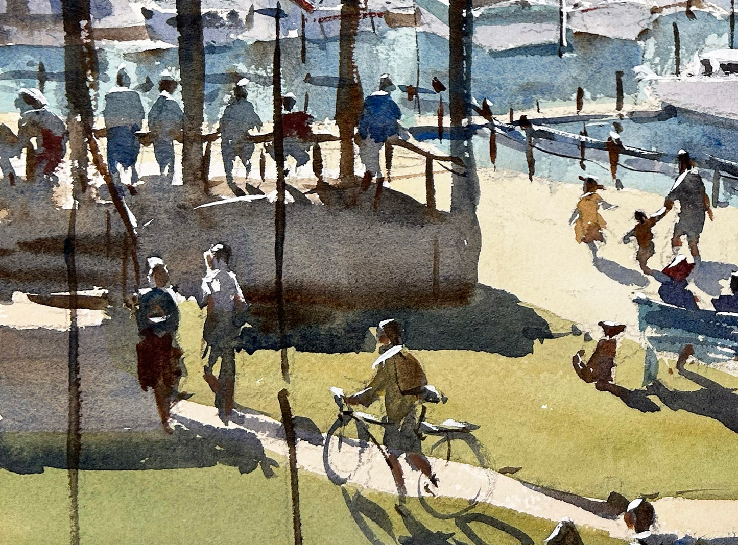 Morning stroll on the Liberty Bay