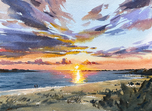 Ocean Shores Sunset - Limited edition print