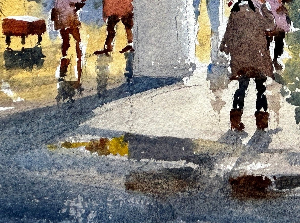 Holiday Tradition at Olalla Bay - Original watercolor painting