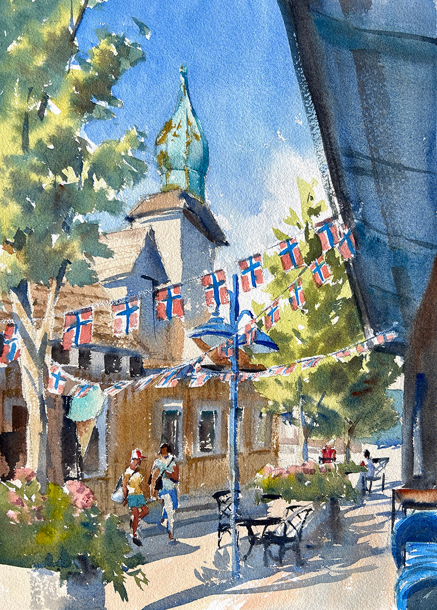 Shops on Front Street No.8 - Limited edition print