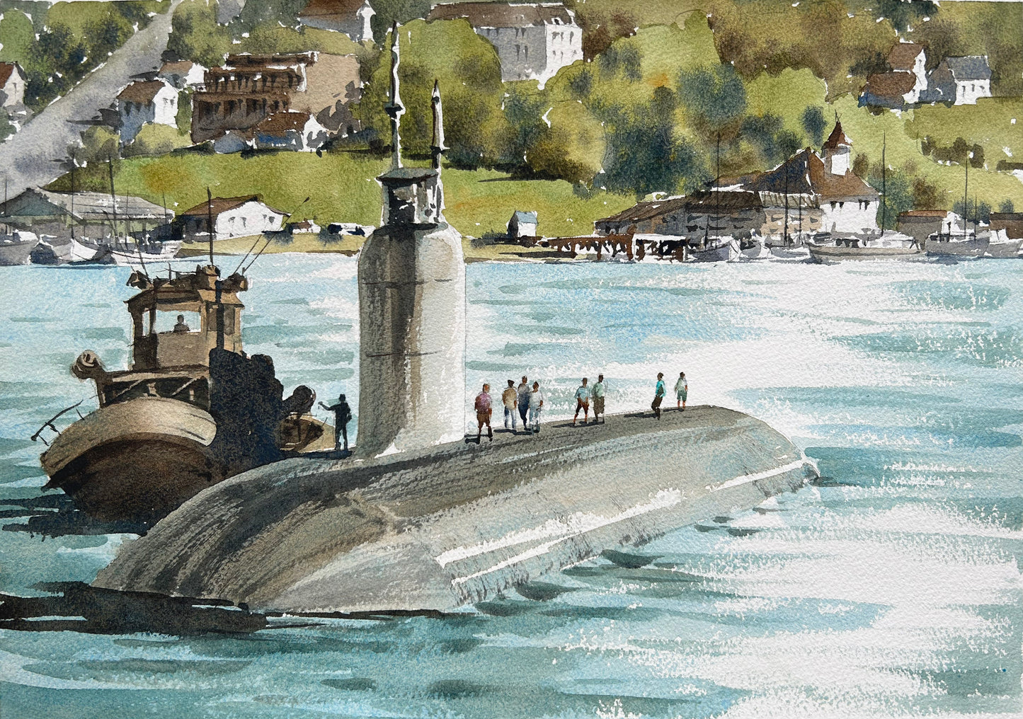Submarine on Sinclair Inlet - Limited Edition print
