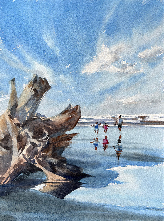 Summertime in Ocean Shores - Limited edition print