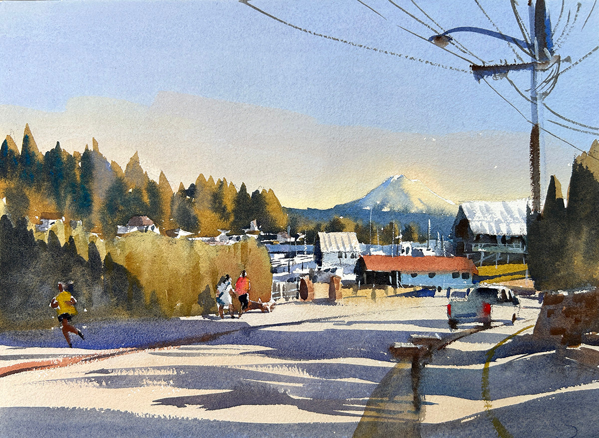 Walking down Harborview Drive