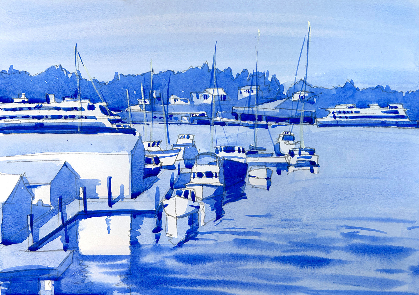 4/18-19 - Composition and Design 2-Day Watercolor Workshop at BARN, Bainbridge Island