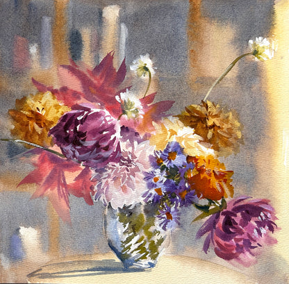 5/9 - Watercolor floral still life full-day immersion course in Bremerton