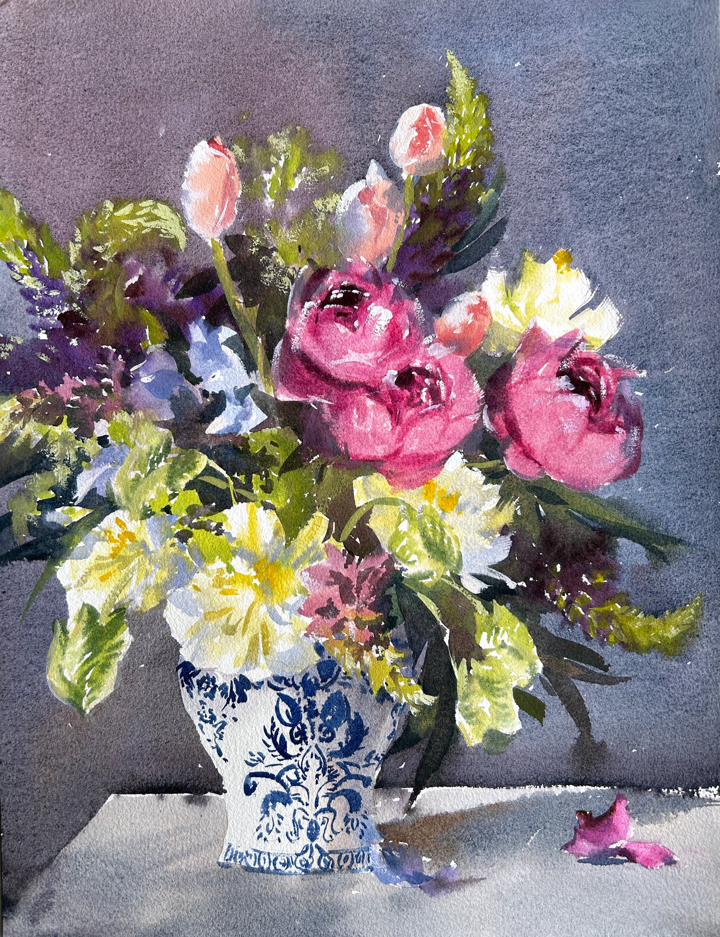 5/9 - Watercolor floral still life full-day immersion course in Bremerton